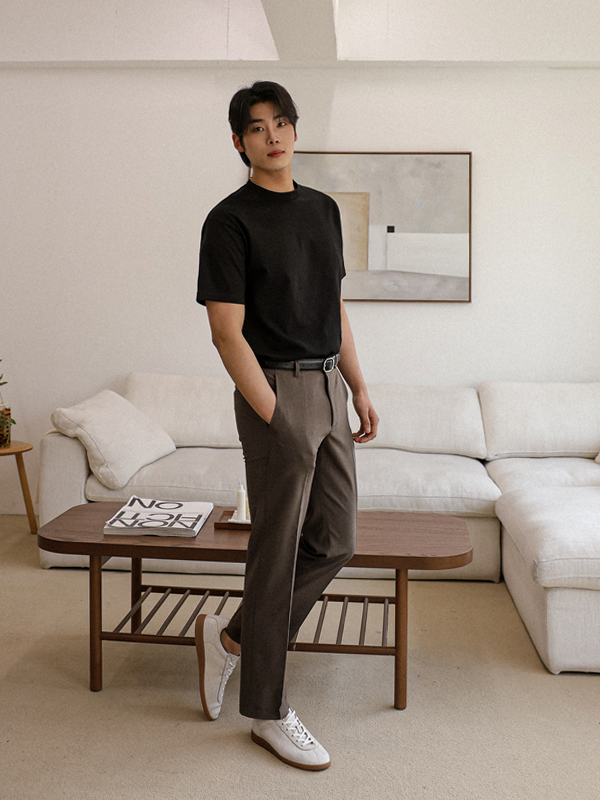 (M-4XL)<br>박음질 없는 きれいな ベーシック半袖Tシャツ