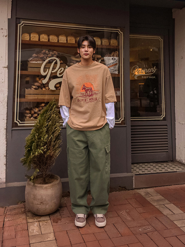 (XL-4XL)<BR>소바타 テーパーフィット カーゴバンディングパンツ