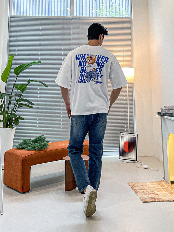 (L-5XL)<BR>모바차 半そでティー