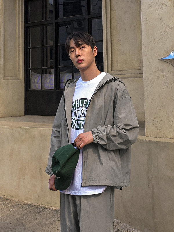 (M-4XL)<br>바간다토 フードジップアップ