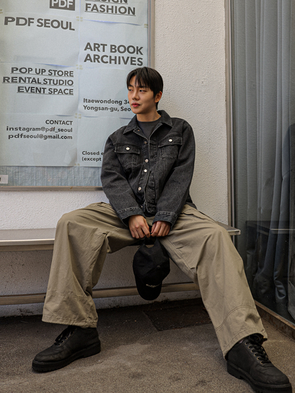 (M-4XL)<BR>젤로피 セミワイドフィット カーゴバンディングパンツ