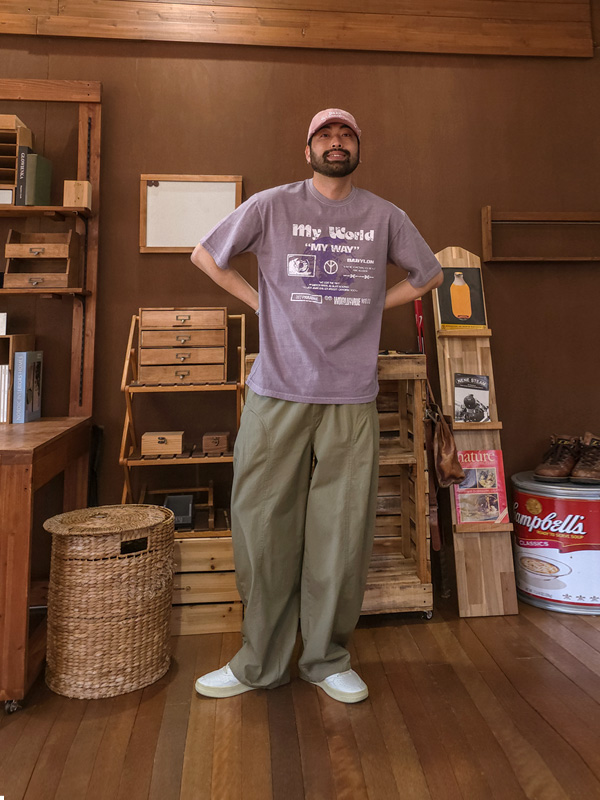 벨그라노 顔料 半そでティー