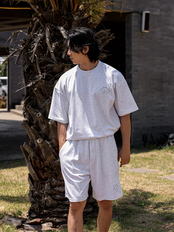 [SET](XL-6XL)<BR>디하시 半そでティー+하파다 バンディング半ズボン