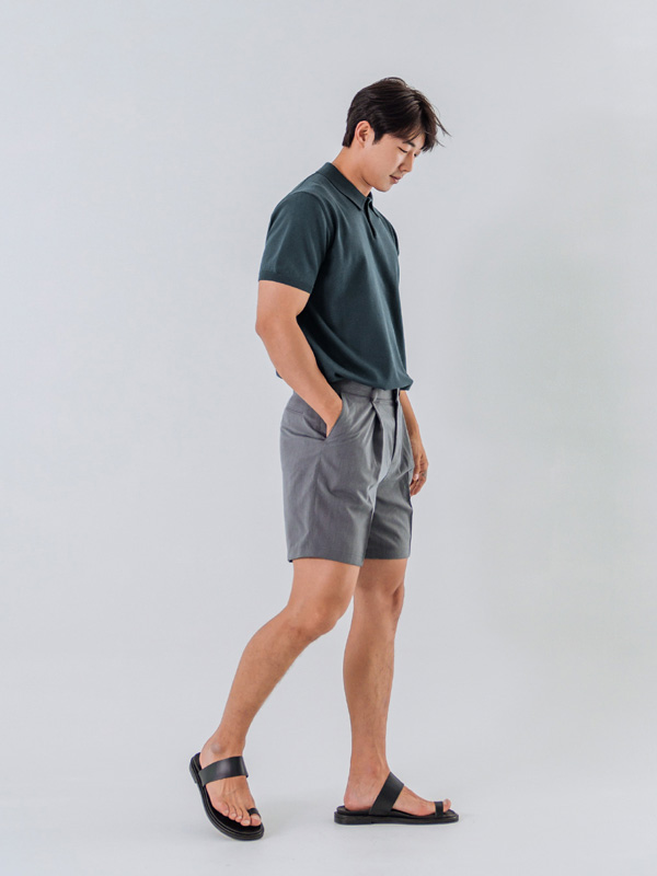 (L-5XL)<br>쿠카디 半袖襟ニット