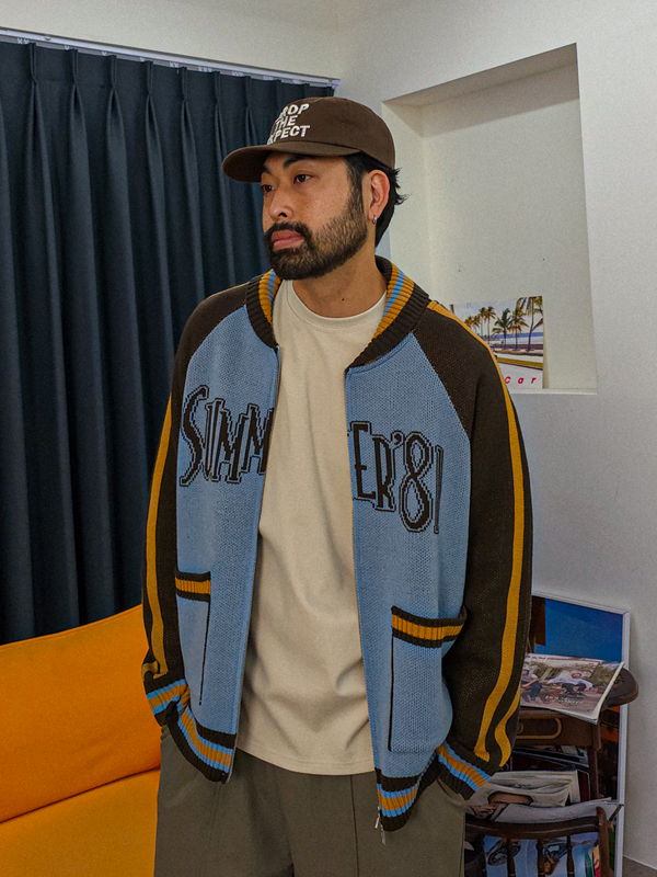 (XL-6XL)<BR>바스티크 ニットジップアップ