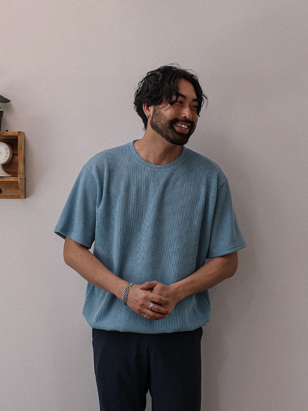 (M-6XL)<br>아프마드 넣은척 하찌반팔니트 T71