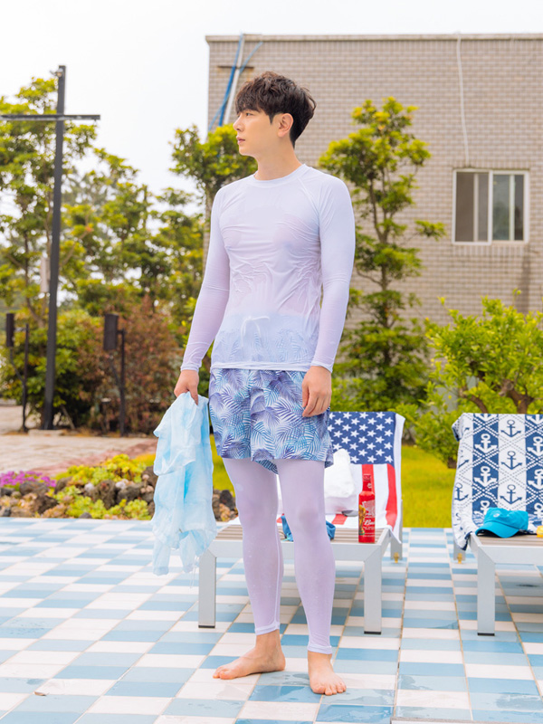 (L-6XL)<br>히본 아쿠아스판 長袖Tシャツ