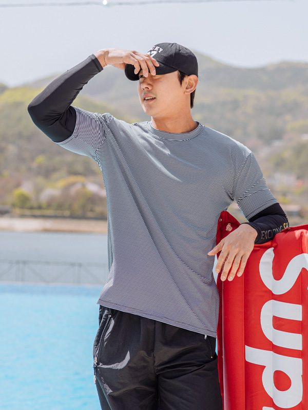 (L-5XL)<br>익사이팅 レイヤード 軽警備員