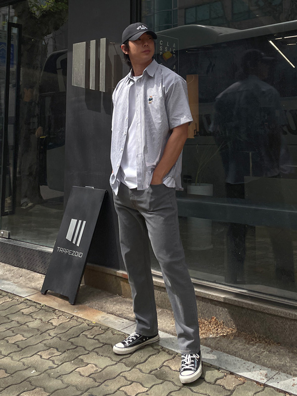 (M-6XL)<BR>디오누 隠しバンド テーパー デニムパンツ <br><font color="#098a09"><B>長さを選択 (基本的な,ロング+10cm)</B></font><BR><B><FONT COLOR="#ff4800">[追加割引]</FONT></B>