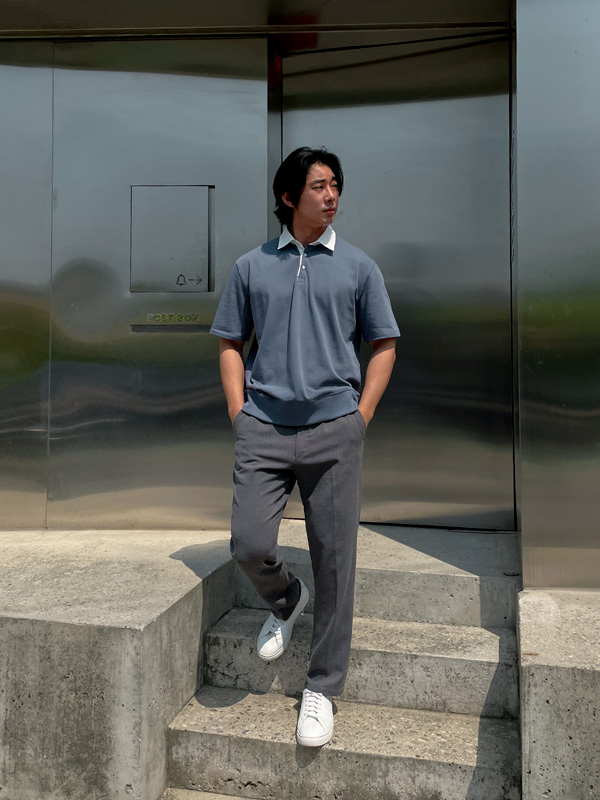 (M-6XL)<br>자오티 スリムフィット マジック·バンディング スレックス S102<br><font color="#224f20"><B>*長さを選択 (基本的な,ロング+10cm)</B></font>
