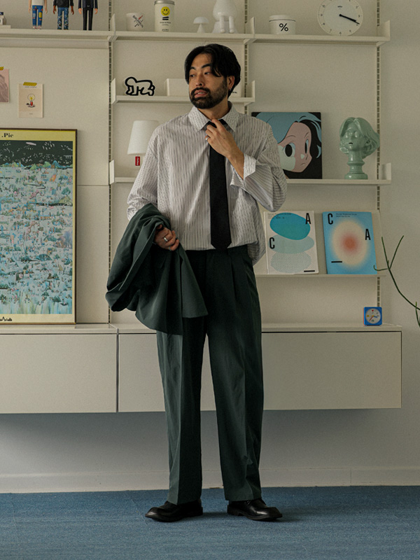 (L-7XL)<br>바틴다 セミワイドフィット バックバンディング 벌룬슬랙스 S016-P