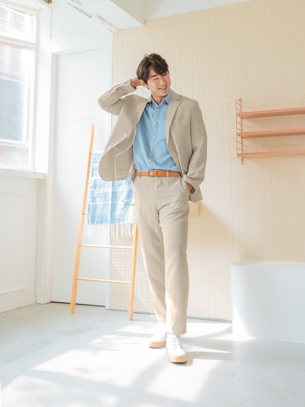 <font color="#660616">[Big ing EVENT 商品]</font><br>(L-5XL)<BR>모그파스 リネンのジャケット