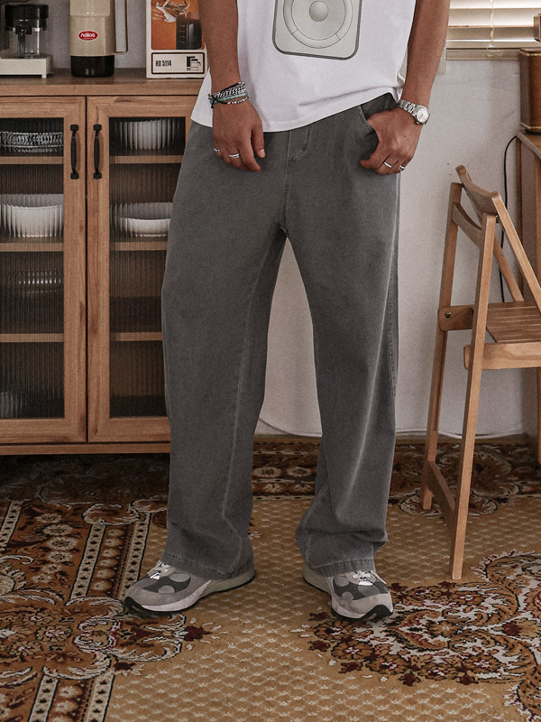 (XL-6XL)<BR>토르카만 セミワイドフィット デニムバンディングパンツ 9513