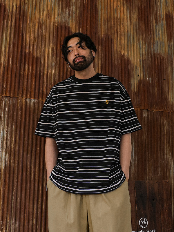 (XL-6XL)<BR>노스베이 ストライプ 半そでティー