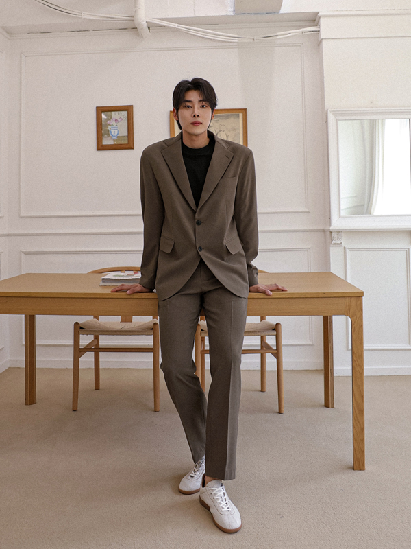 (M-7XL)<BR>알폰소 スパン 싱글자켓 S012-J