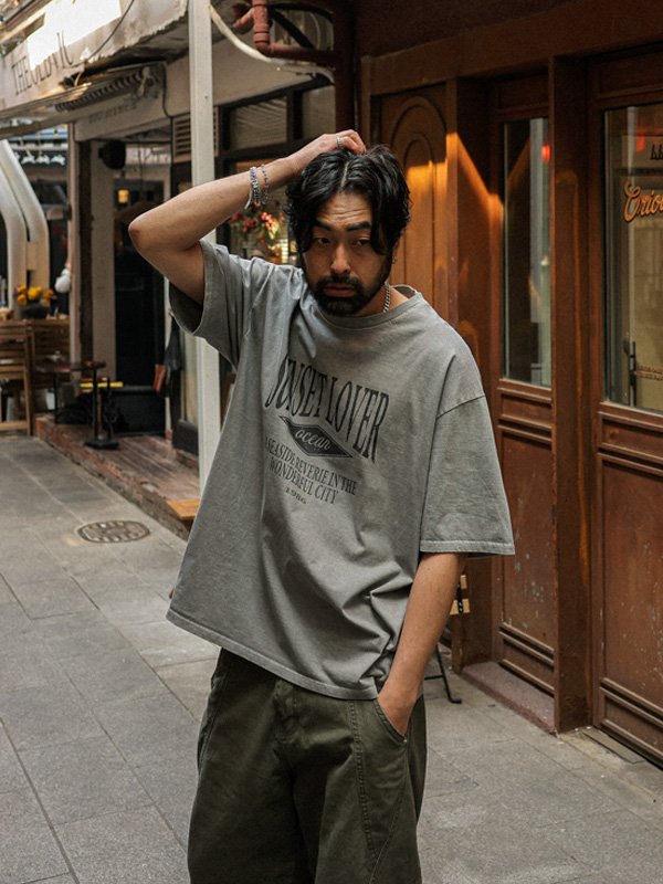 (M-5XL)<br>바이다보 顔料 半そでティー