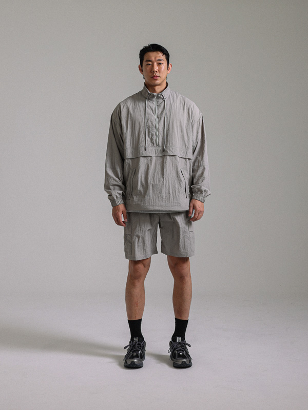 [SET](XL-6XL)<BR>다마르 アノラック+스코샤 バンディング半ズボン<br><font color="#072c81"><B>[ W.DNA ]</B></font>