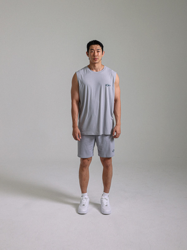 (M-6XL)<br>크루엘라 メッシュ 袖なし<br><font color="#072c81"><B>[ W.DNA ]</B></font>