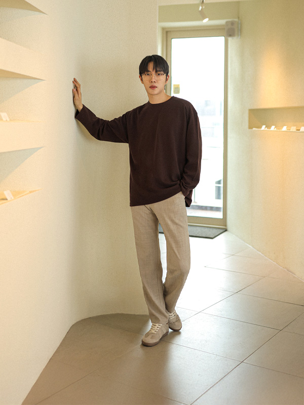 (M-7XL)<br>모니한 標準フィット 보카시 뒷밴딩팬츠 S015-P