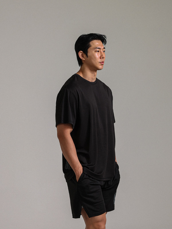 (M-6XL)<br>폼페이 メッシュ半袖Tシャツ<br><font color="#072c81"><B>[ W.DNA ]</B></font>