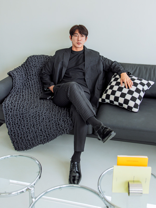 [SET](L-5XL)<BR>윌슨 リネンのジャケット+닉슨 バンディングスラックス