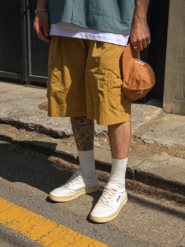 (L-7XL)<br>브로몬트 カーゴバンディングショートパンツ 3185