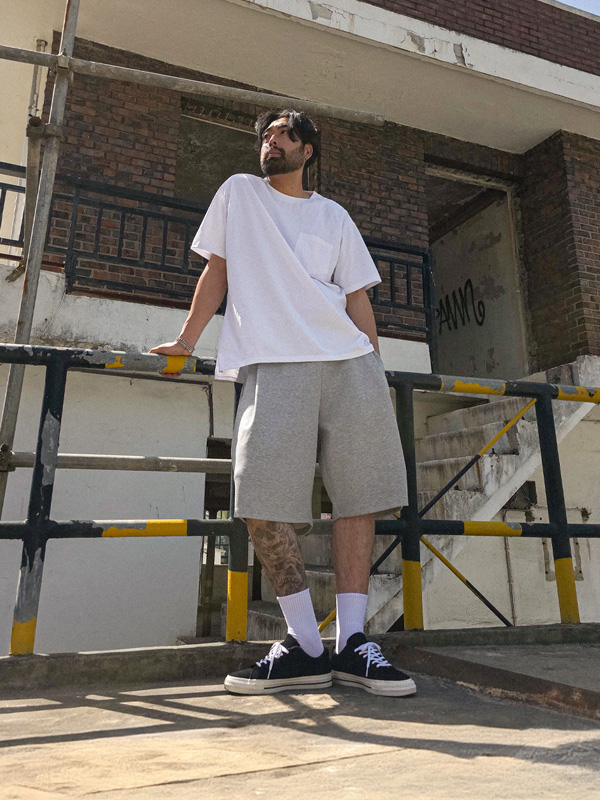 (M-6XL)<br>한시업 機能性 ポケット半袖Tシャツ