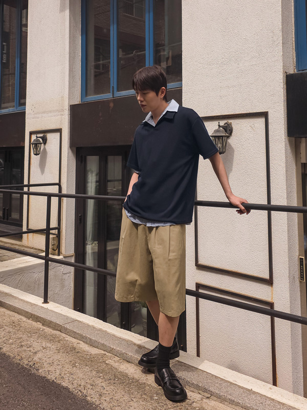 (M-4XL)<BR>트라스모 バックバンディング バミューダ ハーフパン