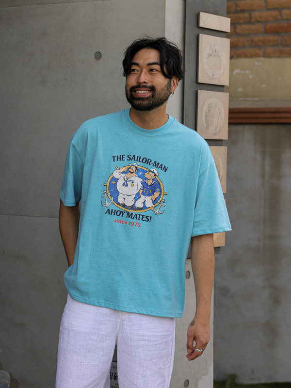 (L-4XL)<br>다로마 半そでティー