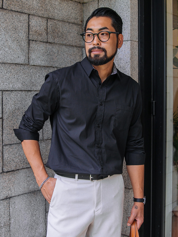 (M-7XL)<br>스탤론 ベーシックシャツ<br><font color=