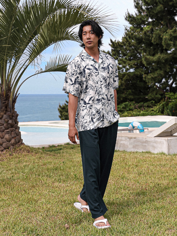 (L-6XL)<br>포엘러 ワッフル バンディングパンツ(標準フィット/ワイドフィット)