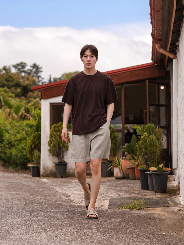(M-5XL)<BR>아틀라스 ワッフル 半そでティー