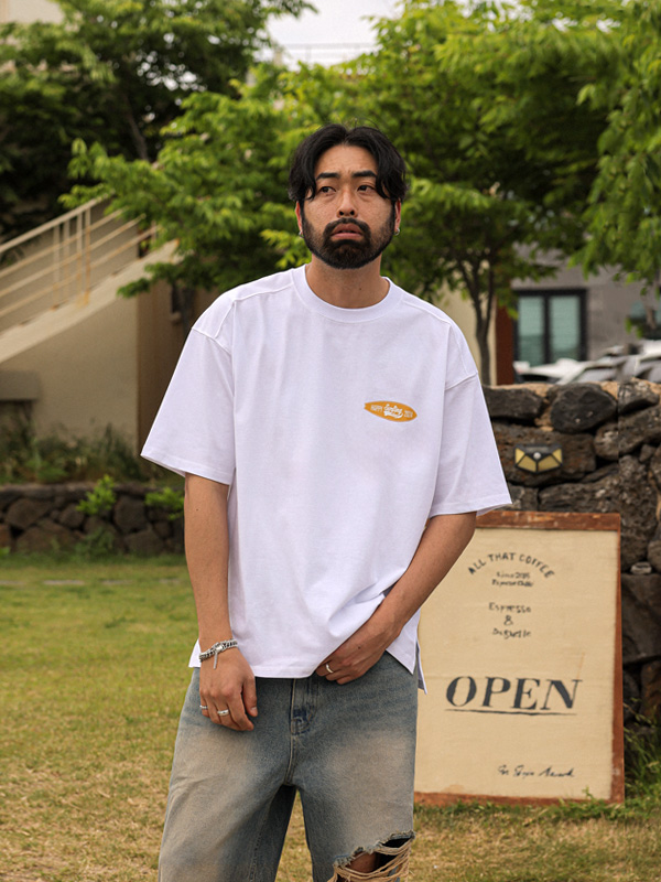 (L-5XL)<br>발린토 切開半袖Tシャツ