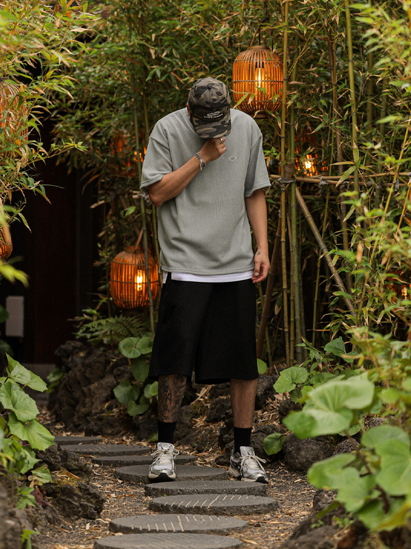 (L-7XL)<BR>로프티 니트지 半そでティー T085
