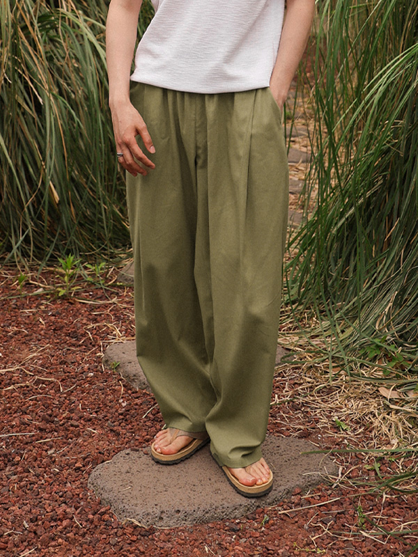 <font color="#660616">[Big ing EVENT 商品]</font><br>(L-5XL)<BR>알루크라 ワイドフィット リネン バルーンバンディングパンツ
