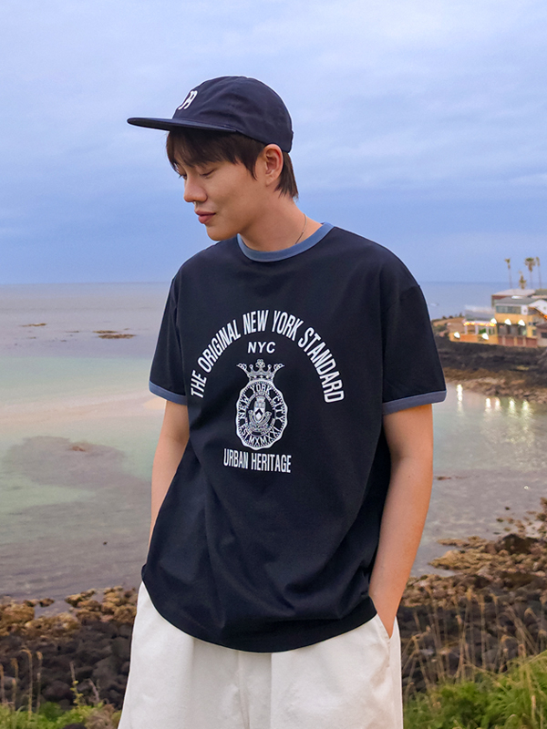 (L-5XL)<BR>아크타스 링거반팔티