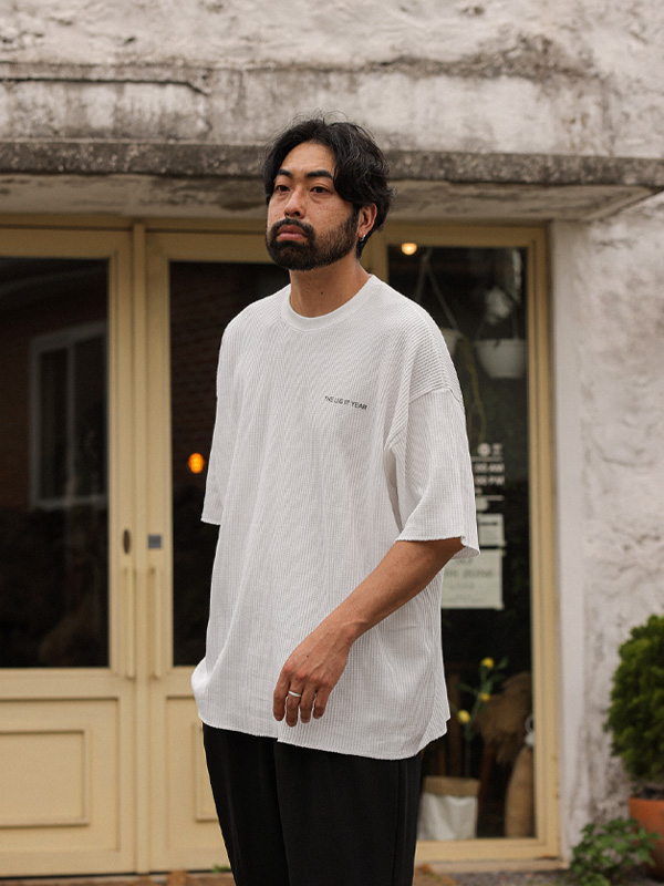 (XL-6XL)<BR>루미너리 ワッフル 半そでティー