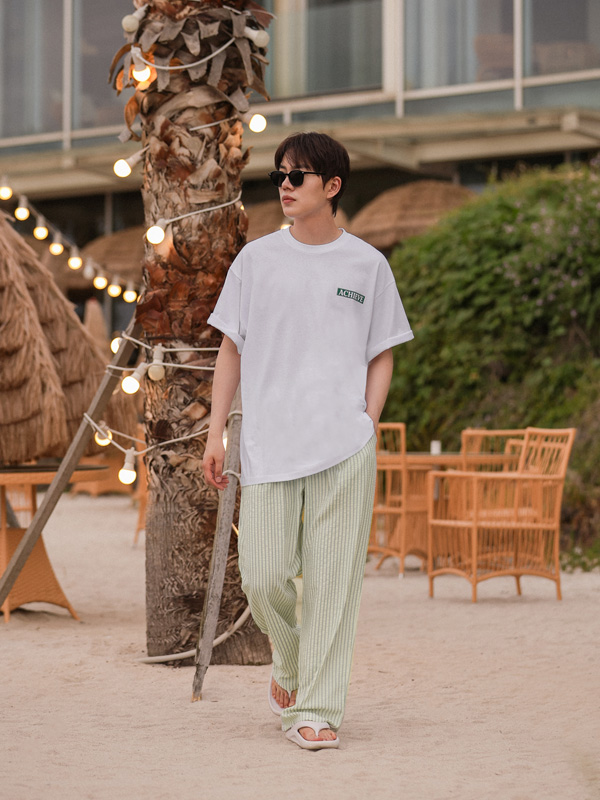 <font color="#660616">[Big ing EVENT 商品]</font><br>(L-7XL)<BR>레인폴 セミワイドフィット ストライプ バンディングパンツ