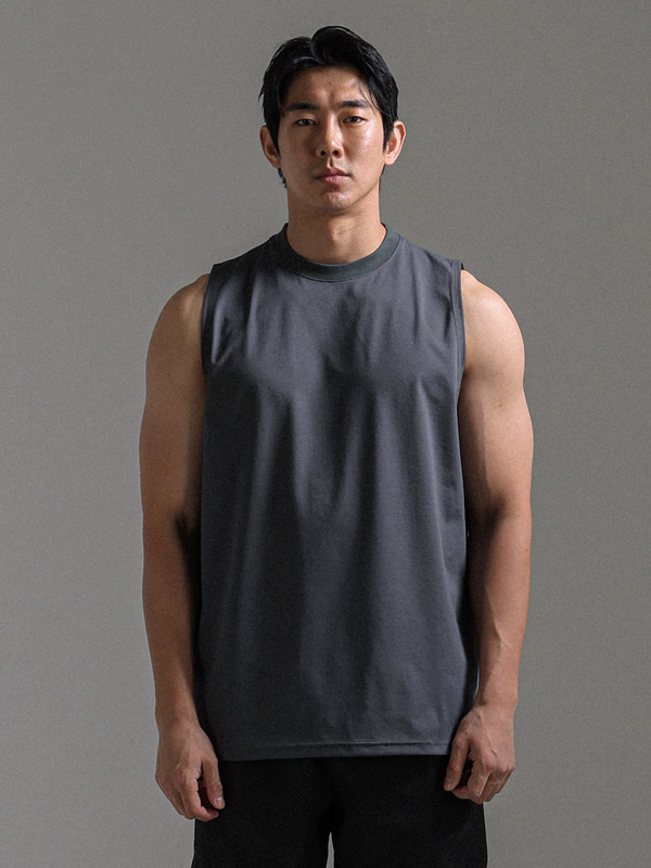 (L-6XL)<BR>토야코 데오드란트 機能性 袖なし T091