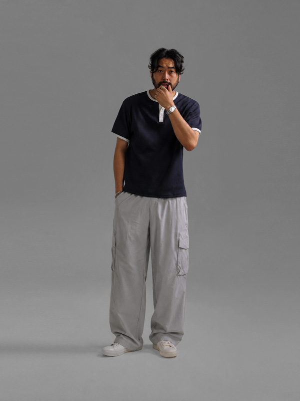 (XL-6XL)<BR>부라토키 ワイドフィット カーゴバンディングパンツ