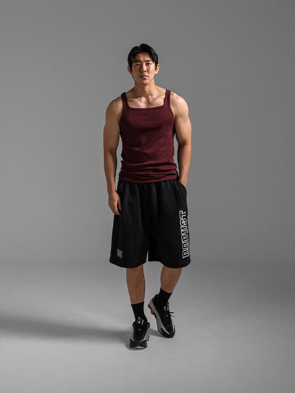 (L-4XL)<br>四角 ロング 袖なし