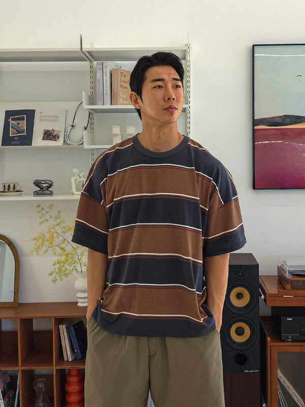 로리오트 縞模様 半そでティー