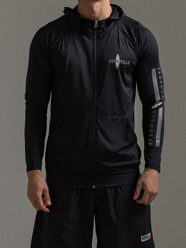 (L-5XL)<BR>カナリア 軽警備員 フードジップアップ