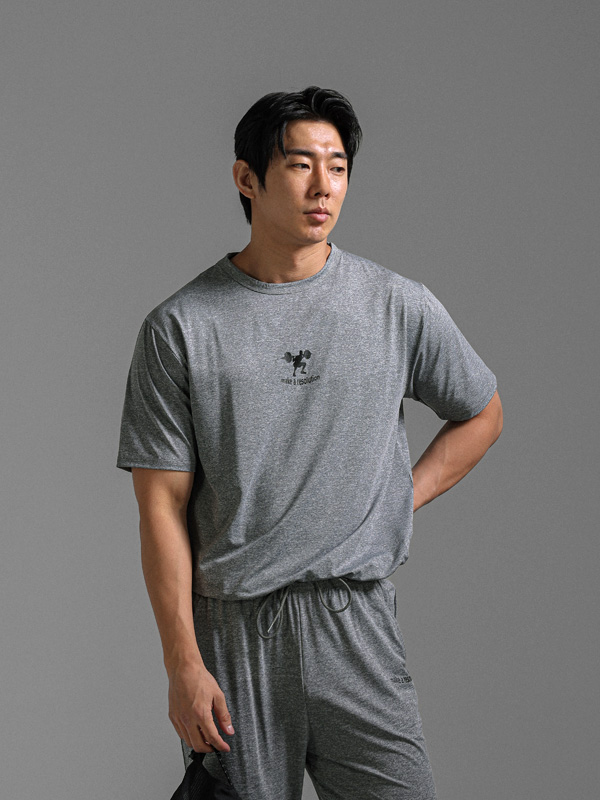 [SET](L-7XL)<BR>레버넌트 半そでティー + 디파이언스 トレーニングパンツ <br><font color="#098a09"><B>*長さを選択 하 (基本的な,ロング+10cm)</B></font><br><font color="#072c81"><B>[ W.DNA ]</B></font>