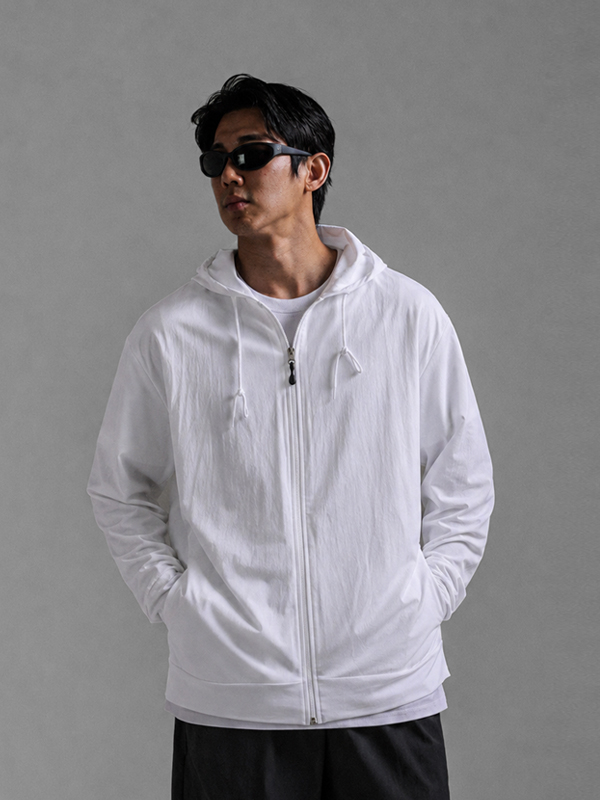 (M-5XL)<BR>훌라 ビーチ フードジップアップ