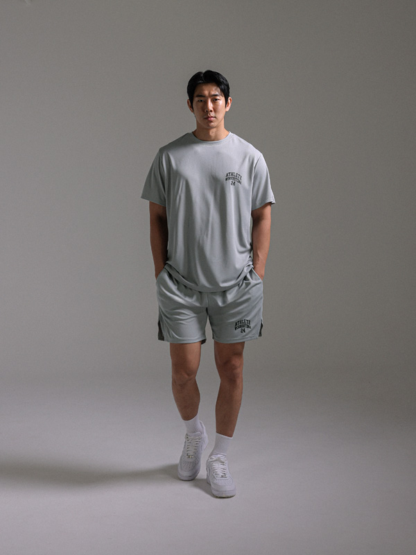 [SET](M-6XL)<br>아미타브 冷却用半袖Tee +로힛 쿨링밴딩반바지<br><font color="#072c81"><B>[ W.DNA ]</B></font>