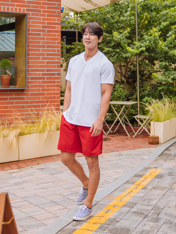 (M-6XL)<br>오먼드 半そでティー <br><font color="#098a09"><B>長さを選択 (基本的な,ロング+6cm)</B></font>