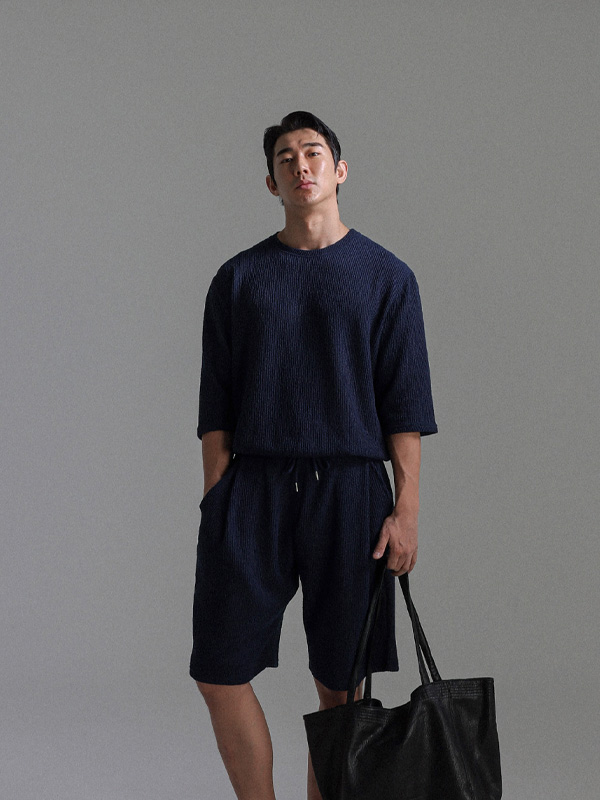 [SET](XL-8XL)<br>샤니아 니트지 7ショットブーツ + 타티아나 니트지 バンディング半ズボン