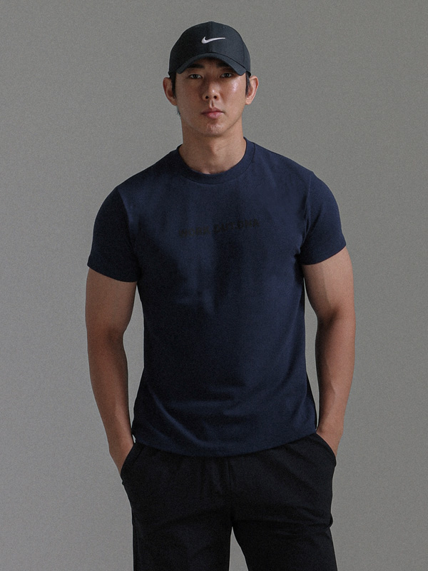 (L-6XL)<br>라나오 エコロン マッスルフィット半袖Tシャツ<br><font color="#072c81"><B>[ W.DNA ]</B></font>