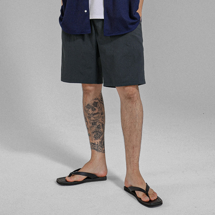(M-5XL)<BR>벤젠트 バンディング半ズボン